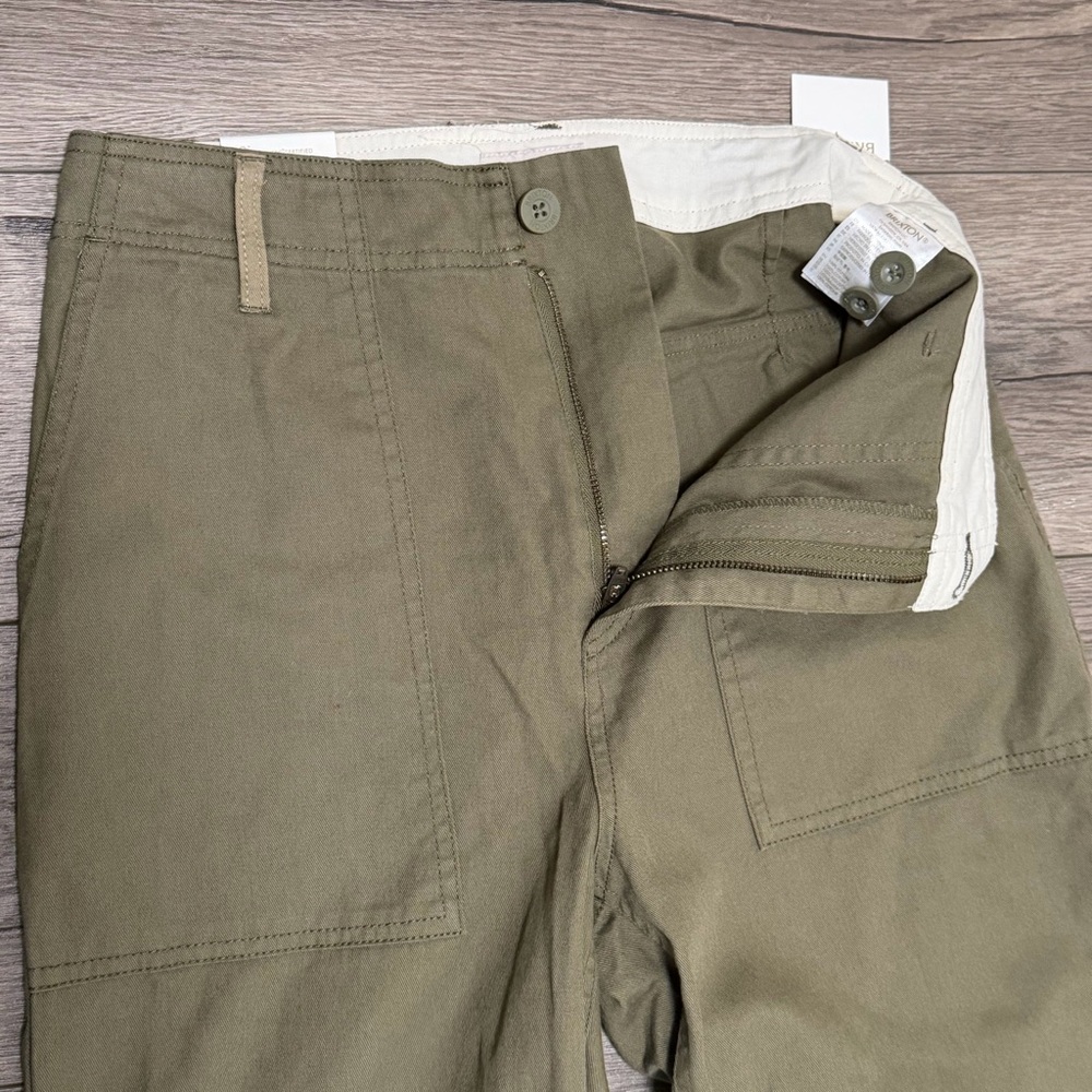 Brixton Vancover Pant in Military Olive Green Womens 100% Cotton Size 27 NWT - Picture 9 of 10